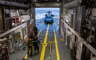 Royal Danish Navy frigate HDMS Triton patrols the Arctic
