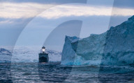 Royal Danish Navy frigate HDMS Triton patrols the Arctic