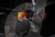Gaza refugees in shelters during harsh winter