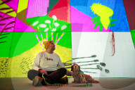 David Hockney installation "Bigger & Closer (not smaller & further away)" at Factory International in Manchester, UK.