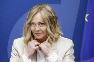 Conferenza stampa della presidente del Consiglio Giorgia Meloni