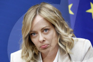 Conferenza stampa della presidente del Consiglio Giorgia Meloni