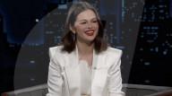 Selena Gomez sur le plateau de l'émission "Jimmy Kimmel Live!" à Los Angeles