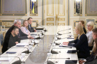 Volodymyr Zelenskyy meets Finnish Foreign Minister Elina Valtonen
