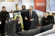 Prime Minister Keir Starmer visits City Of London Police HQ