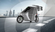 Flying motorcycle which can also handle the road