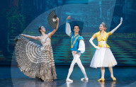 Varna International Ballet’s Swan Lake Music by Tchaikovsky at Bristol Hippodrome Theatre, London, UK.