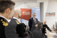 Prime Minister Keir Starmer visits City Of London Police HQ