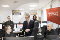 Prime Minister Keir Starmer visits City Of London Police HQ