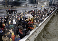 Blessing of the River Thames service in London, UK.