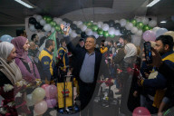 Party time at Damascus airport as international flights resume