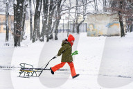 Stryiskyi Park in Lviv in winter