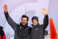 Yoann Richomme, skipper de l'Imoca Paprec-Arkea est arrivé 2ème du Vendée Globe 2024-2025 en 65j 18h 10min et 02 sec aux Sables d'Olonne