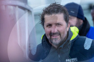 Yoann Richomme, skipper de l'Imoca Paprec-Arkea est arrivé 2ème du Vendée Globe 2024-2025 en 65j 18h 10min et 02 sec aux Sables d'Olonne