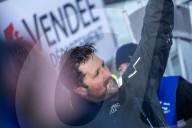 Yoann Richomme, skipper de l'Imoca Paprec-Arkea est arrivé 2ème du Vendée Globe 2024-2025 en 65j 18h 10min et 02 sec aux Sables d'Olonne
