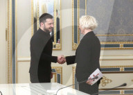 Volodymyr Zelenskyy meets with Speaker of Latvian Parliament