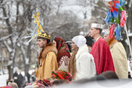 Festival of Ukrainian winter folklore held in downtown Lviv