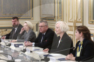 Volodymyr Zelenskyy meets with Speaker of Latvian Parliament