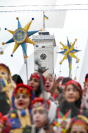 Festival of Ukrainian winter folklore held in downtown Lviv
