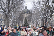 Festival of Ukrainian winter folklore held in downtown Lviv