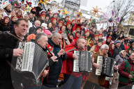 Festival of Ukrainian winter folklore held in downtown Lviv