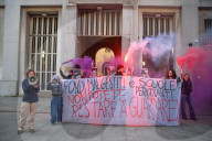 Milano - Protesta UDS per condizioni edilizia scolastica
