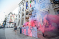 Milano - Protesta UDS per condizioni edilizia scolastica