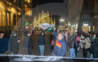 Milano - Festeggiamenti pro Palestina