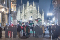Milano - Festeggiamenti pro Palestina