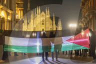 Milano - Festeggiamenti pro Palestina
