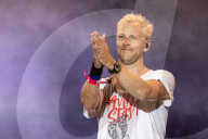 Rick Parfitt Jnr performs at CarFest, Laverstoke Park Farm, Overton, UK