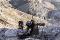 Firefighters battle Los Angeles area wildfires