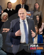 Sir Ed Davey MP Leader of the Liberal Democrats Party speech, London, UK.
