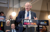 Sir Ed Davey MP Leader of the Liberal Democrats Party speech, London, UK.
