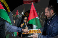 Iranians celebrate Gaza ceasefire