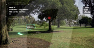 AI-powered  augmented reality golf coach