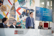 Conferenza stampa congiunta della Giunta regionale e del consiglio di presidenza di Confindustria Piemonte