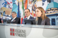 Conferenza stampa congiunta della Giunta regionale e del consiglio di presidenza di Confindustria Piemonte
