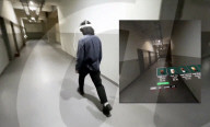 Using foot movements to order coffree from an app