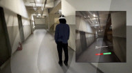 Using foot movements to order coffree from an app