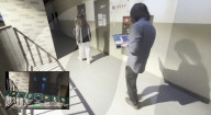Using foot movements to order coffree from an app
