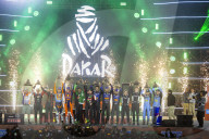 Cérémonie d'arrivée du Dakar 2025 à Subaytah (Arabie Saoudite)