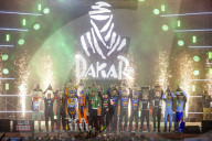Cérémonie d'arrivée du Dakar 2025 à Subaytah (Arabie Saoudite)