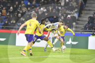 Match de Ligue 1 McDonald's opposant l'Olympique Lyonnais (OL) au Toulouse TFC au stade Groupama de Decines-Charpieu