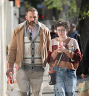 PREMIUM EXCLUSIVE Ben Affleck's Dour Mood Is Contrasted By Fin's Joyous Demeanor