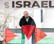 Pro Palestinian rally in Whitehall, London, UK.