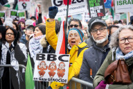Pro Palestinian rally in Whitehall, London, UK.