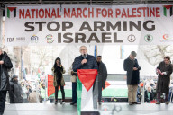 Pro Palestinian rally in Whitehall, London, UK.