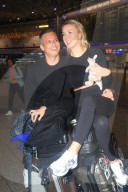 Anna-Carina Woitschack beim Abflug zur RTL-Fernsehshow "Ich bin ein Star – Holt mich hier raus!" am Flughafen in Frankfurt