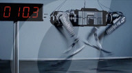 Robot dog can do 100 metres in 10 seconds